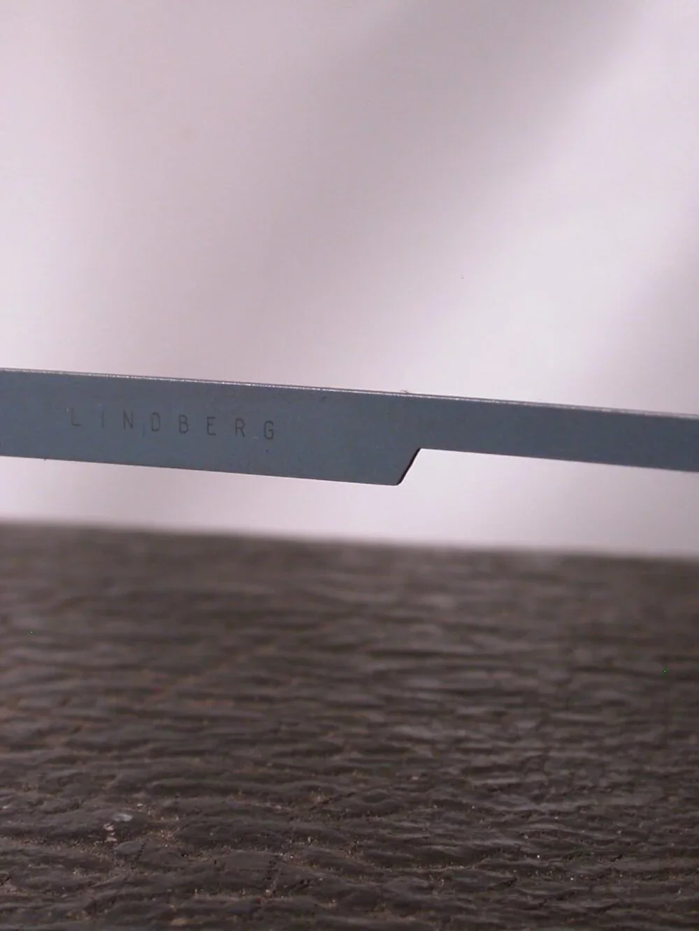 Lindberg Light Blue Strip Titanium Modern Eyeglasses Frames Made in Denmark